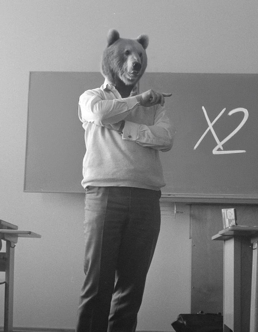 ツナグマ先生近影